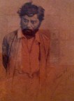 El loco (s/f). Tinta sobre papel. 13,9 x 10 cm. Colección Fundación John Boulton. Fotografía: Omar Osorio Amoretti